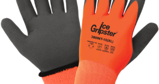 Insulated work gloves: Ice Gripster double-coated hi-vis touchscreen gloves 380INT