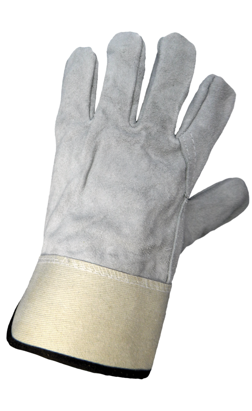 Split Cowhide Leather Gloves with Full Leather Back