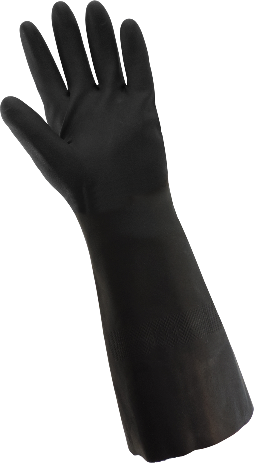 FrogWear® Supported Rough Finished Neoprene Chemical Handling Gloves - LIMITED STOCK