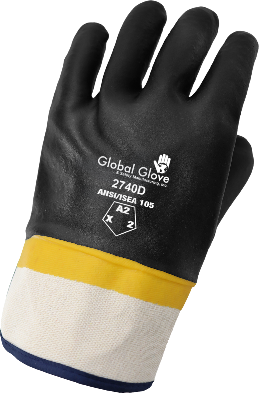 Double-Dipped PVC Chemical Handling Gloves