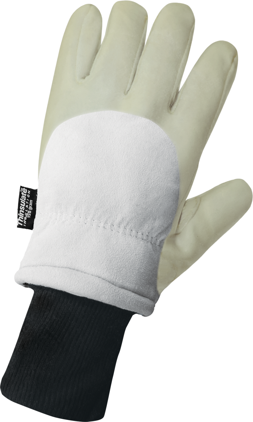 Premium Goatskin Leather Latex-Coated Insulated Freezer Gloves