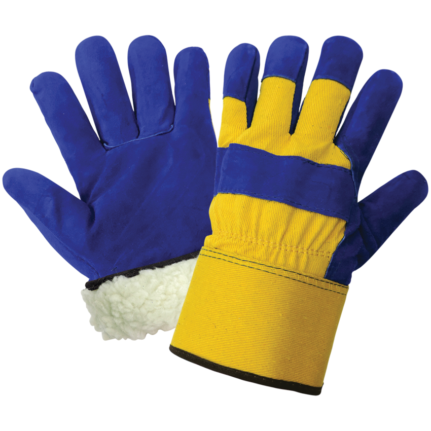 Premium-Grade Split Cowhide Leather Palm Insulated Freezer Gloves