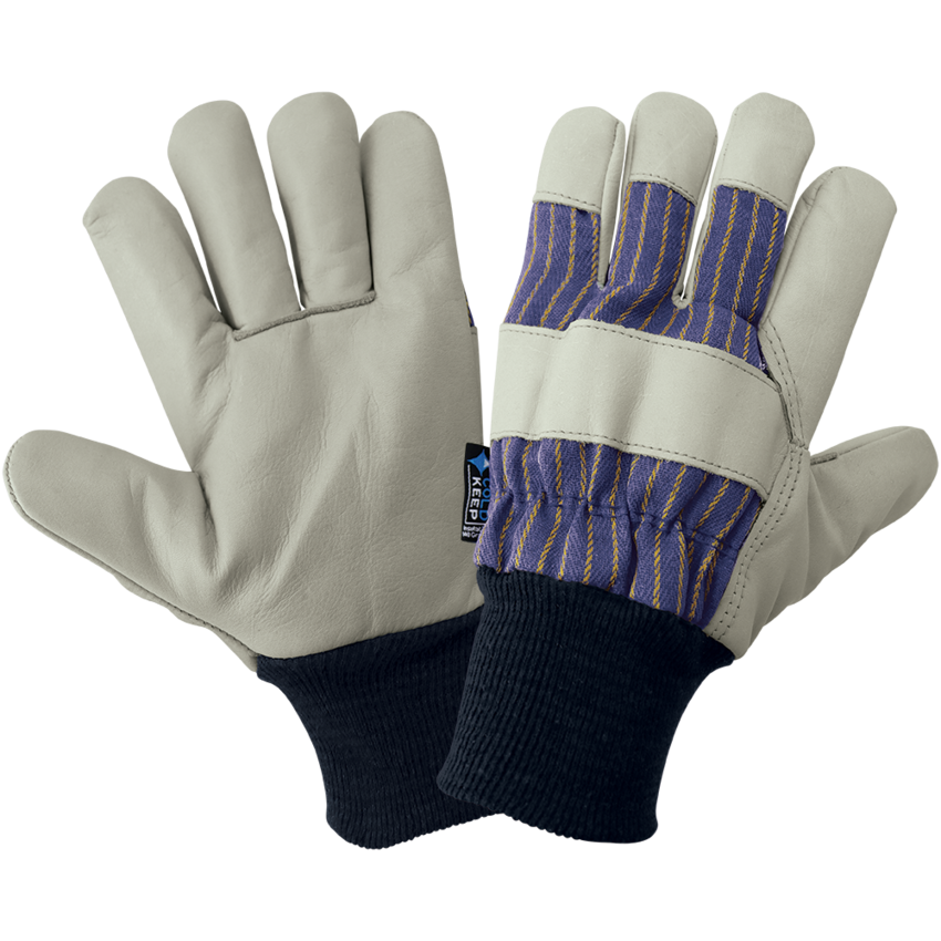 Standard-Grade Cowhide Insulated Gloves with Knit Wrist