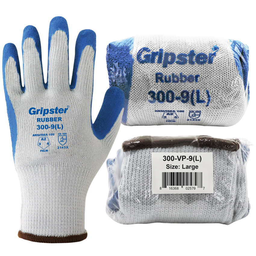 Gripster® Vend-Pack Rubber Coated Gloves with Cut, Abrasion, and Puncture Resistance