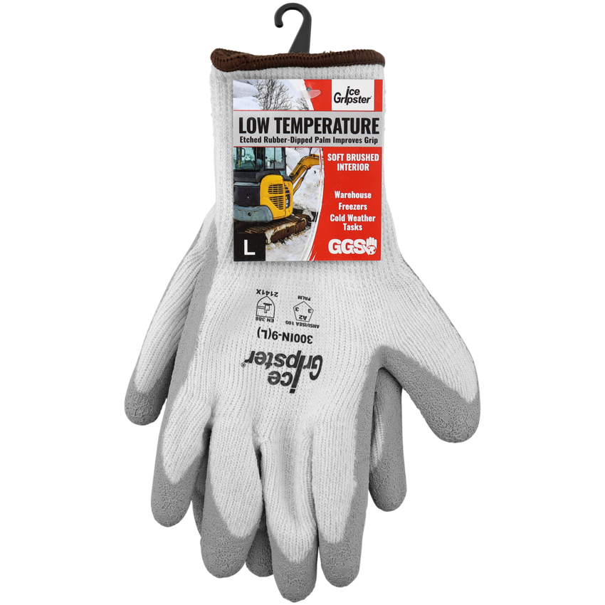 Ice Gripster® Insulated Seamless Rubber Palm Coated Gloves with Cut, Abrasion, and Puncture Resistance