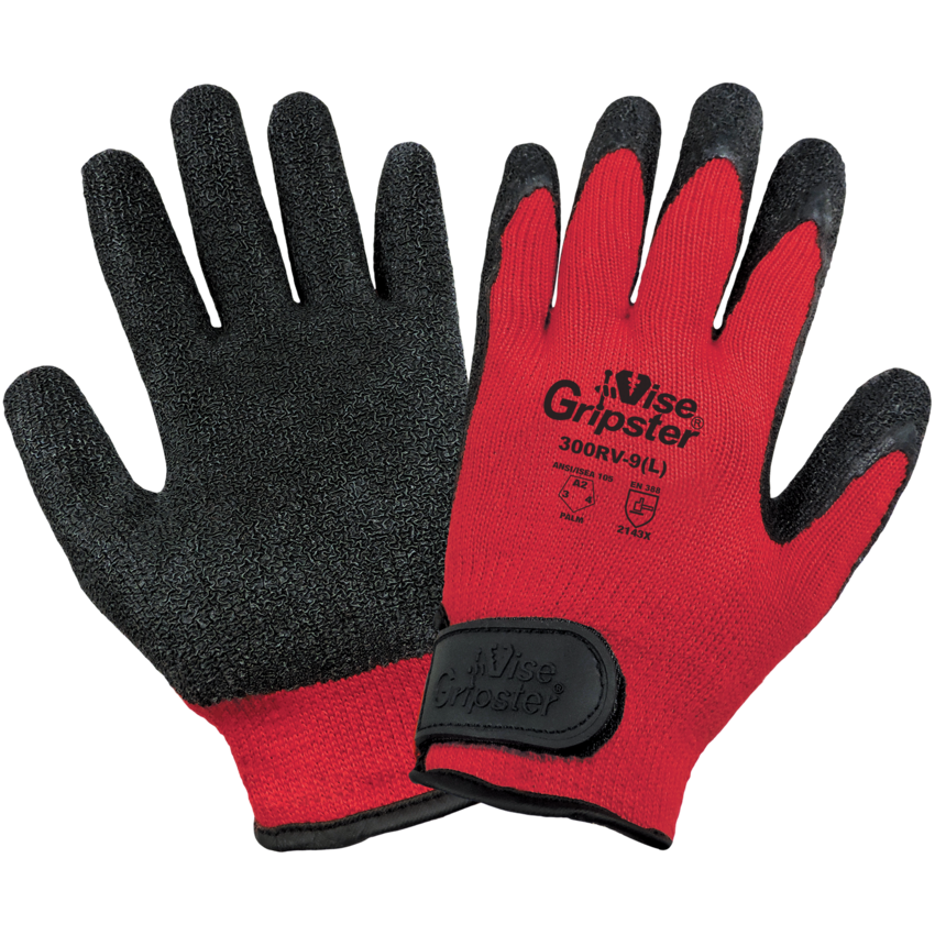 Vise Gripster® Mechanics Style Rubber Coated Gloves with Cut, Abrasion, and Puncture Resistance