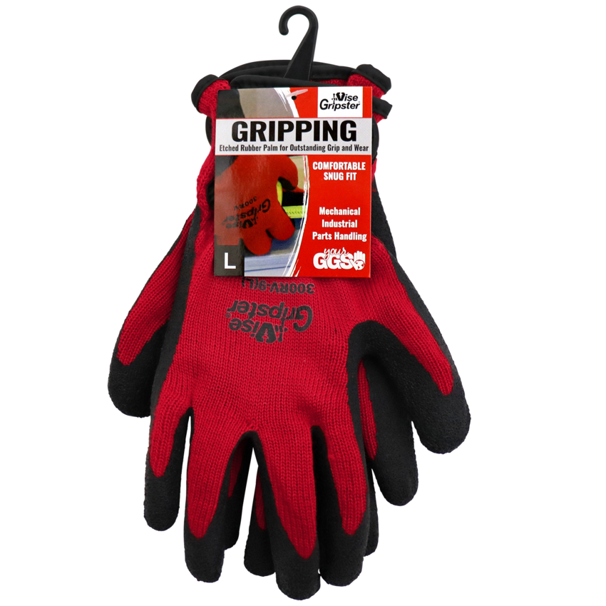 Vise Gripster® Mechanics Style Rubber Coated Gloves with Cut, Abrasion, and Puncture Resistance