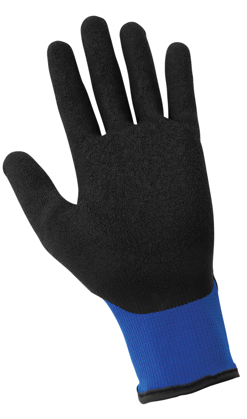 Vise Gripster® Mechanics Gloves with an Etched Rubber Grip Coated Palm and Adjustable Cuff