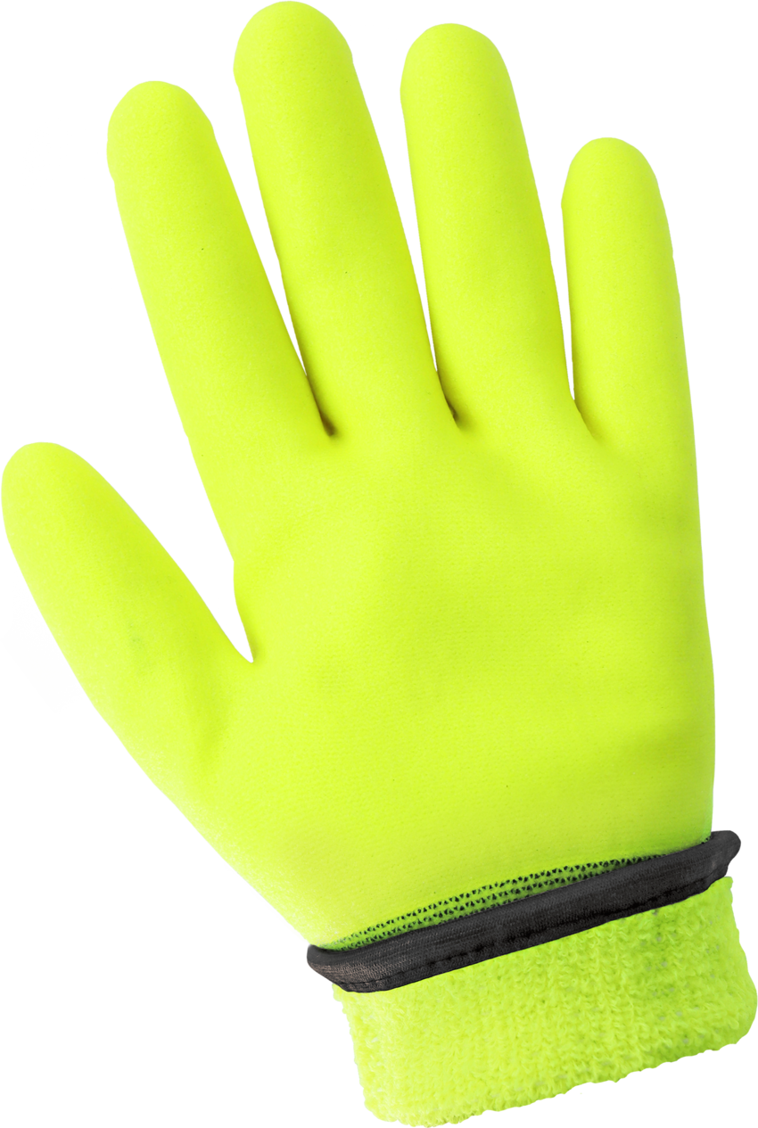 Ice Gripster® High-Visibility Insulated Gloves with Three-Quarter Coated Palm