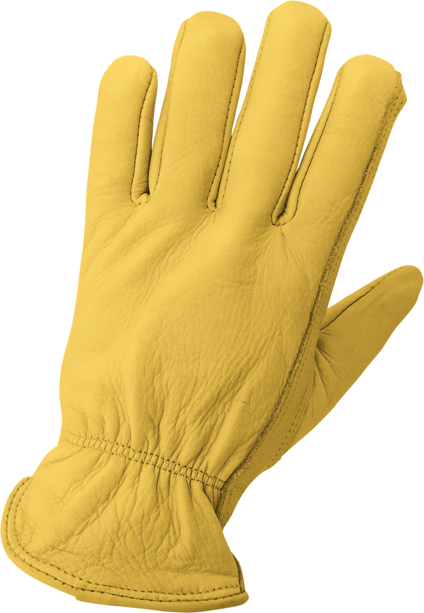 Premium Grain Cowhide Leather Gloves with Reinforced Palm