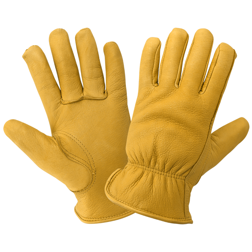 Premium-Grade Grain Deerskin Insulated Gloves