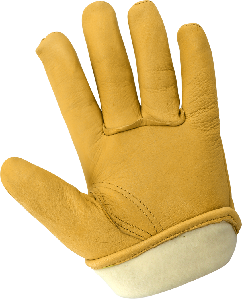 Premium-Grade Grain Deerskin Insulated Gloves