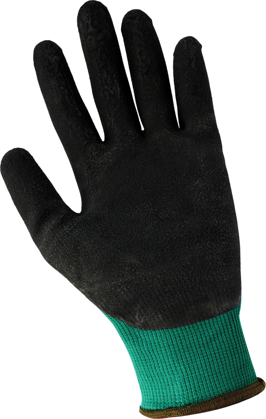 Gripster® Black Foam Rubber Coated Flexible Nylon Multi-Purpose Gloves with Cut, Abrasion, and Puncture Resistance