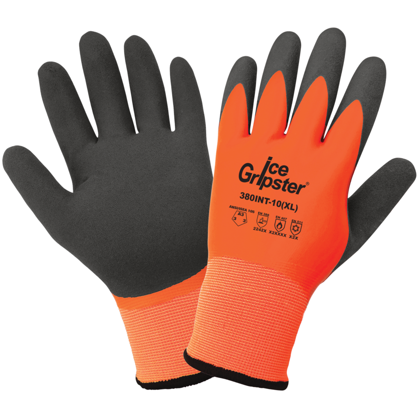 Ice Gripster® Cut, Abrasion, and Puncture Resistant High-Visibility Double-Coated Low Temperature Gloves