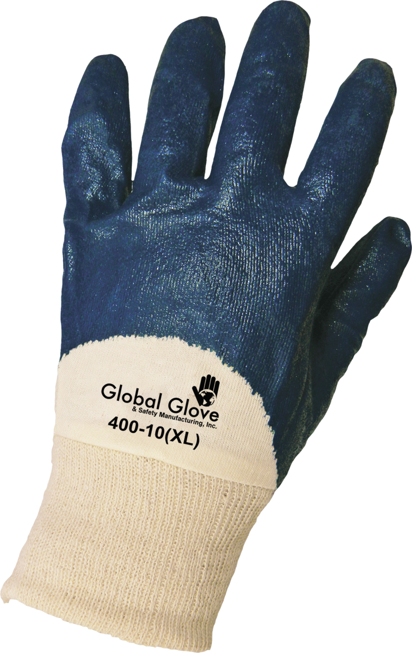 Two-Piece Interlock Shell Three-Quarter Coated with Solid Nitrile Gloves