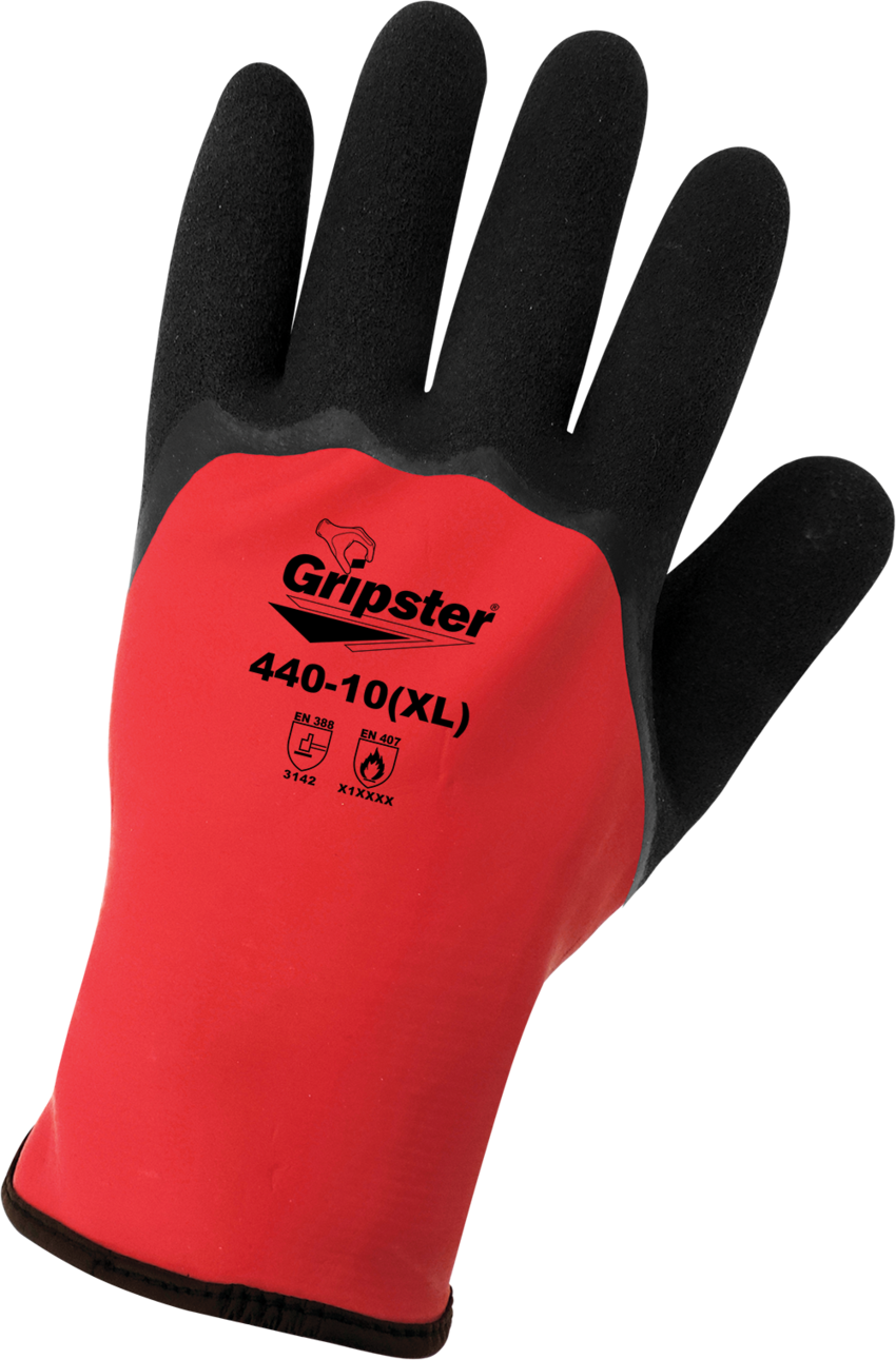 Gripster® Lightweight Nylon Double-Coated Latex Palm All Weather Gloves