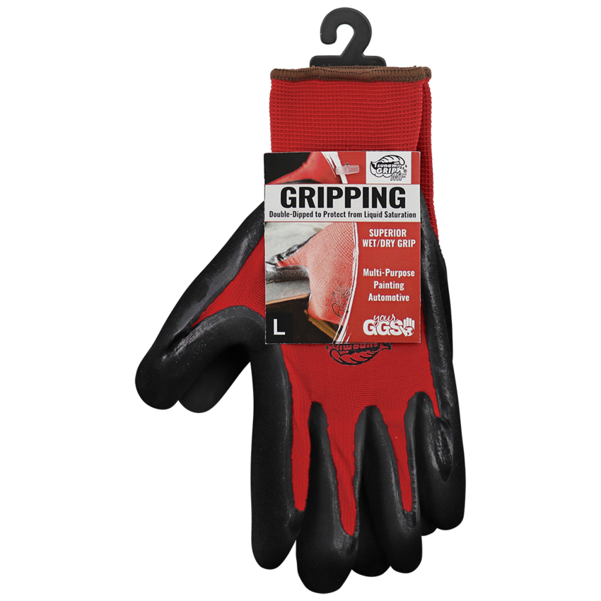 Tsunami Grip® MF Double-Dipped Mach Finish Nitrile Coated Retail Ready Gloves with Cut, Abrasion, and Puncture Resistance