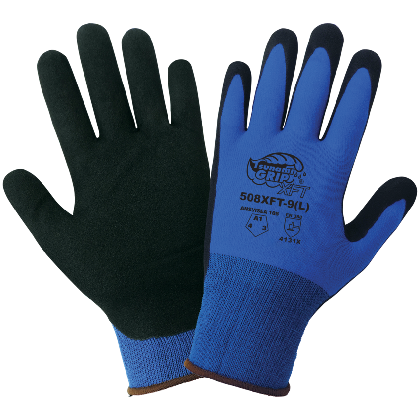 Tsunami Grip® XFT Seamless Xtreme Foam Technology Coated General Purpose Gloves with Cut, Abrasion, and Puncture Resistance