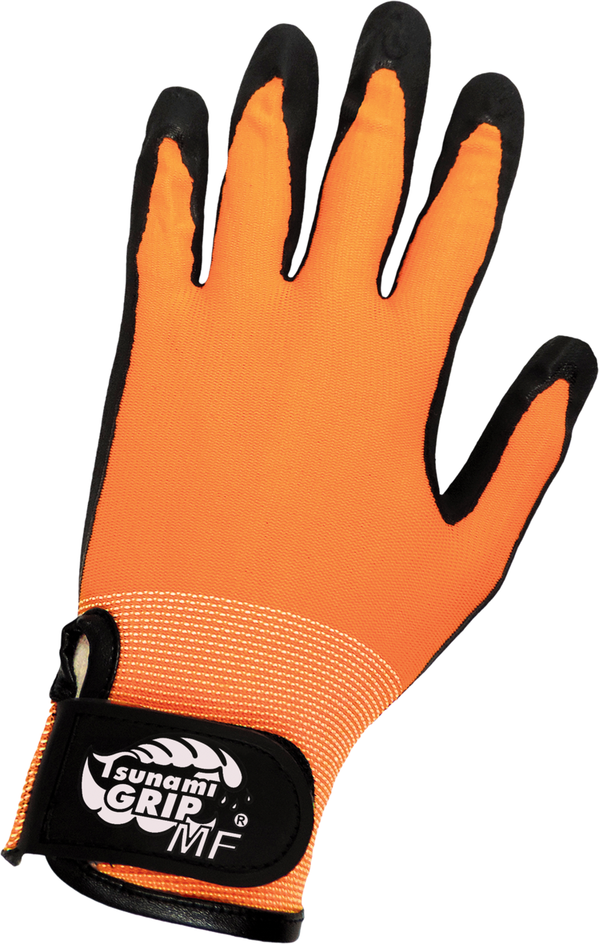 Tsunami Grip® MF High-Visibility Mach Finish Nitrile Palm Coated Gloves with Cut, Abrasion, and Puncture Resistance