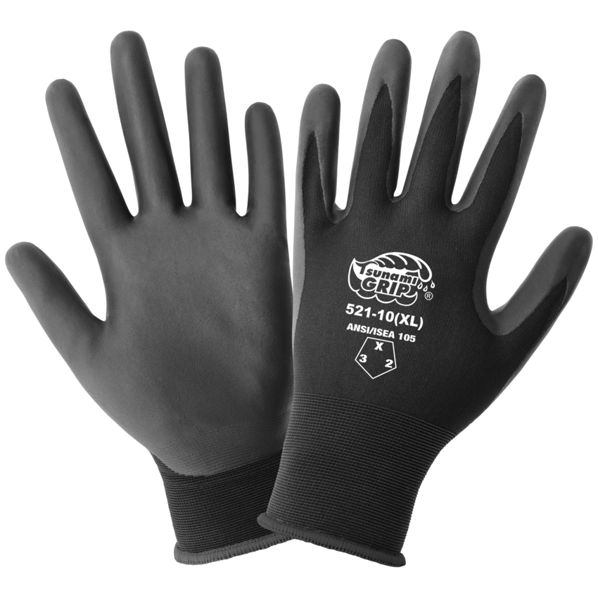 Tsunami Grip&reg; FDA Compliant Nitrile Coated 21-Gauge General Purpose Gloves