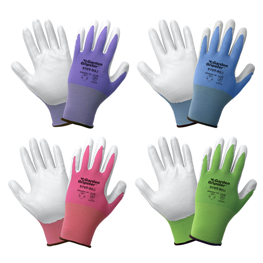 Garden Gripster® Nitrile Coated Garden Gloves in Four Colors