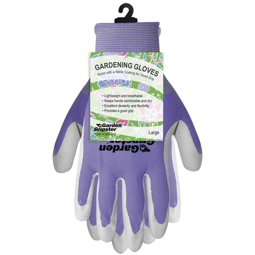 Garden Gripster® Nitrile Coated Garden Gloves in Four Colors