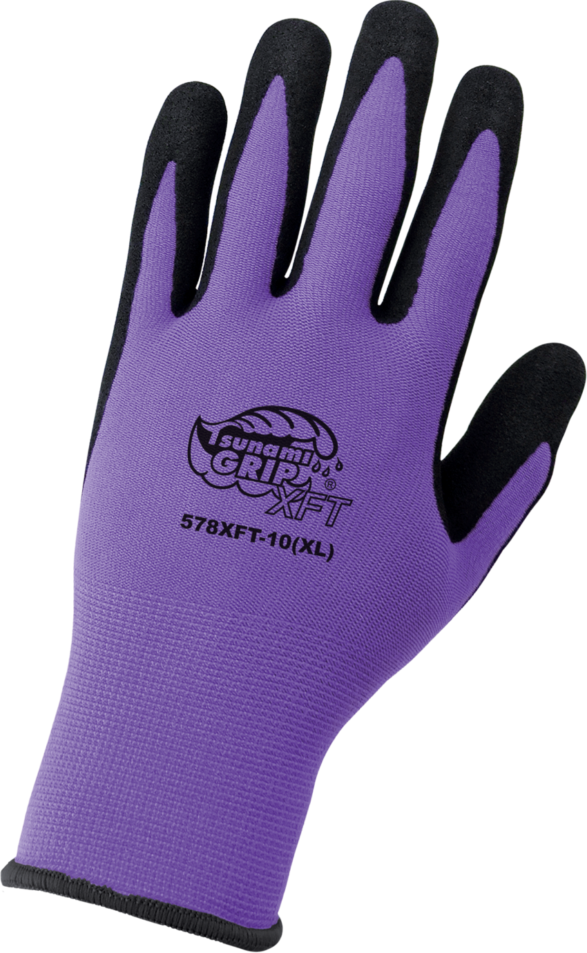 Tsunami Grip® XFT Variety Pack of Xtreme Foam Technology Coated Nylon Gloves