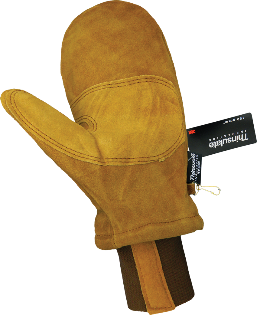 Premium Split Cowhide Leather Freezer Mittens with Reinforced Palm