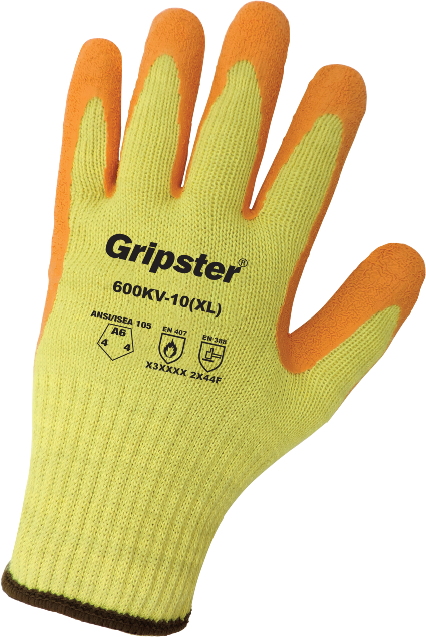 Gripster® High Performance Seamless High-Visibility Gloves with Cut, Abrasion, and Puncture Resistance