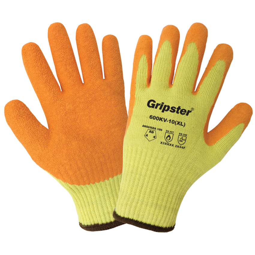 Gripster® High Performance Seamless High-Visibility Gloves with Cut, Abrasion, and Puncture Resistance