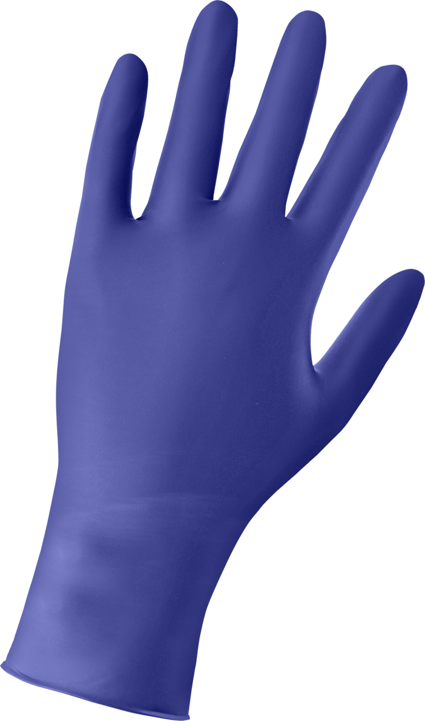 Nitrile, Powder-Free, Medical-Grade, Royal Blue, 5-Mil, Textured Fingertips, 9.5-Inch Disposable Examination Gloves