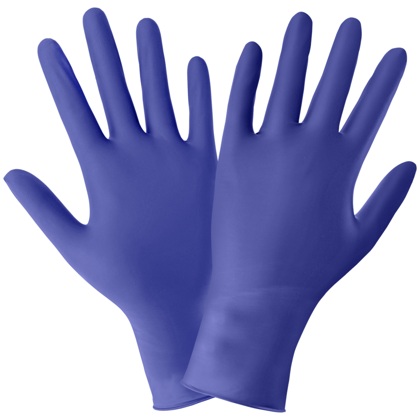 Nitrile, Powder-Free, Medical-Grade, Royal Blue, 5-Mil, Textured Fingertips, 9.5-Inch Disposable Examination Gloves