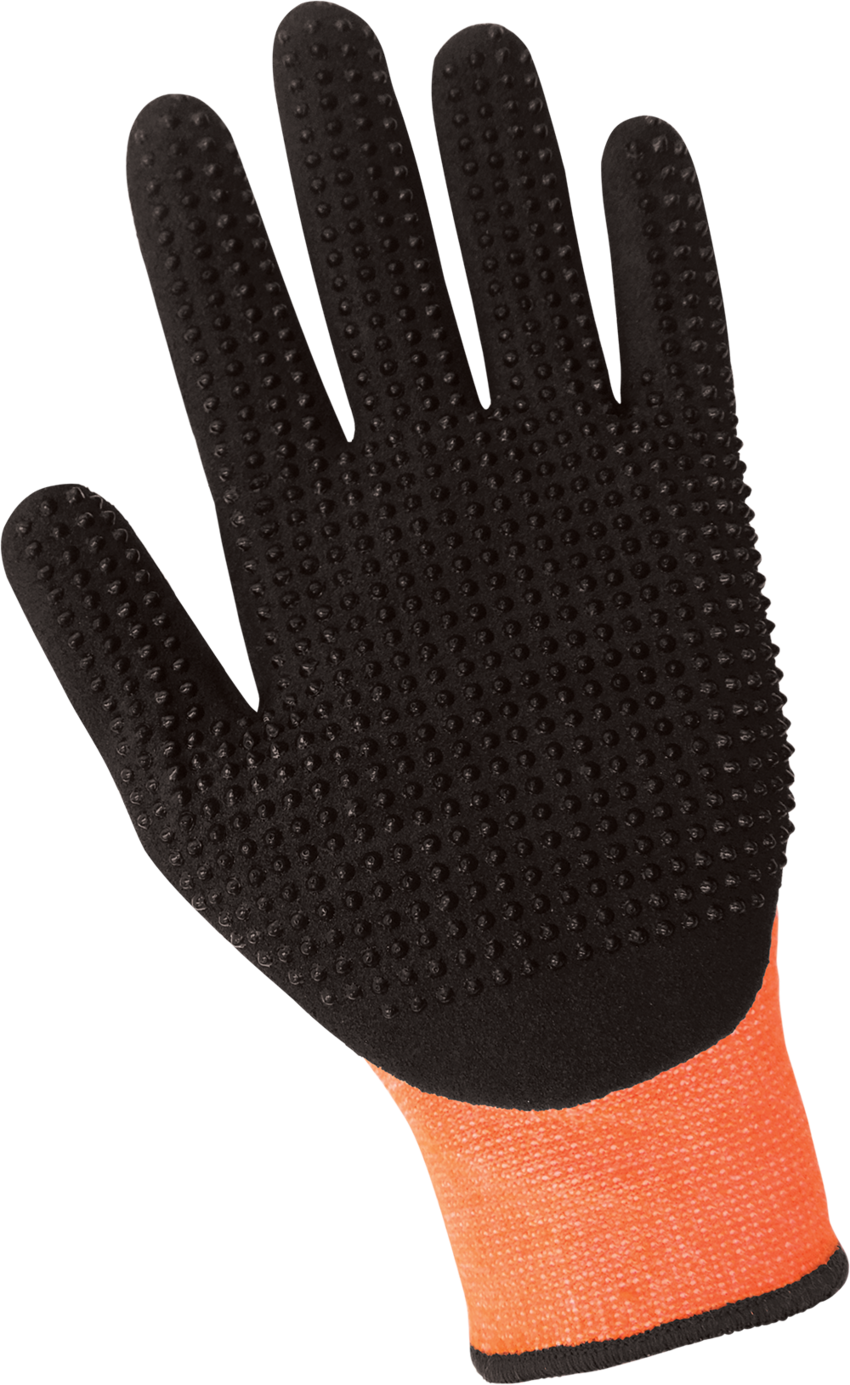 Tsunami Grip® High-Visibility Heat Resistant Dotted Palm Gloves with Cut, Abrasion, and Puncture Protection