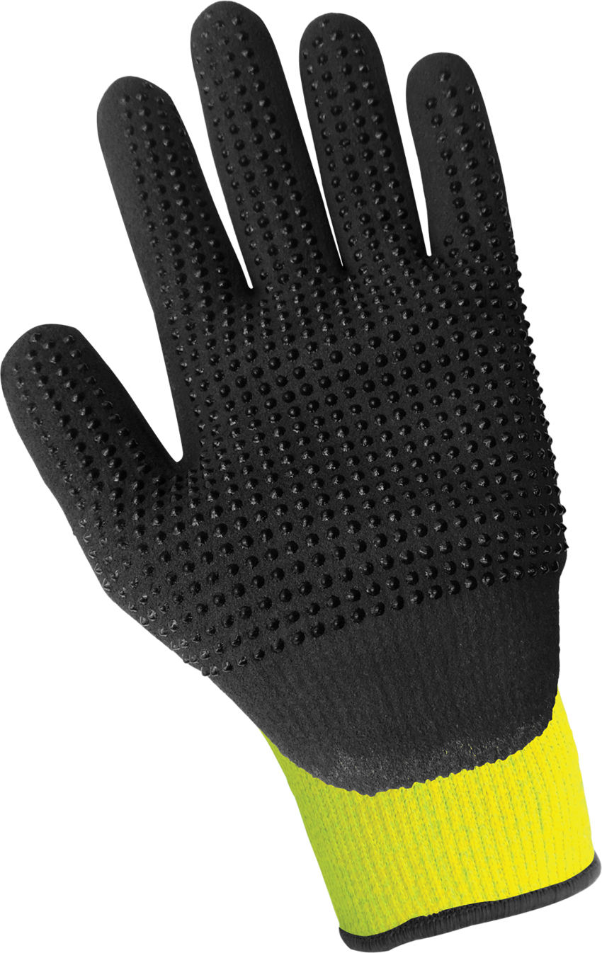 Samurai Glove® High-Visibility Cut, Abrasion, Puncture, and Heat Resistant Dotted Palm Gloves