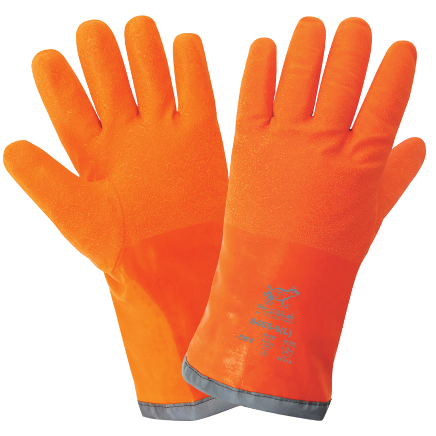 FrogWear® Cold Protection FDA Compliant Extreme Cold Anti-Freeze Nitrile Chemical Handling Gloves