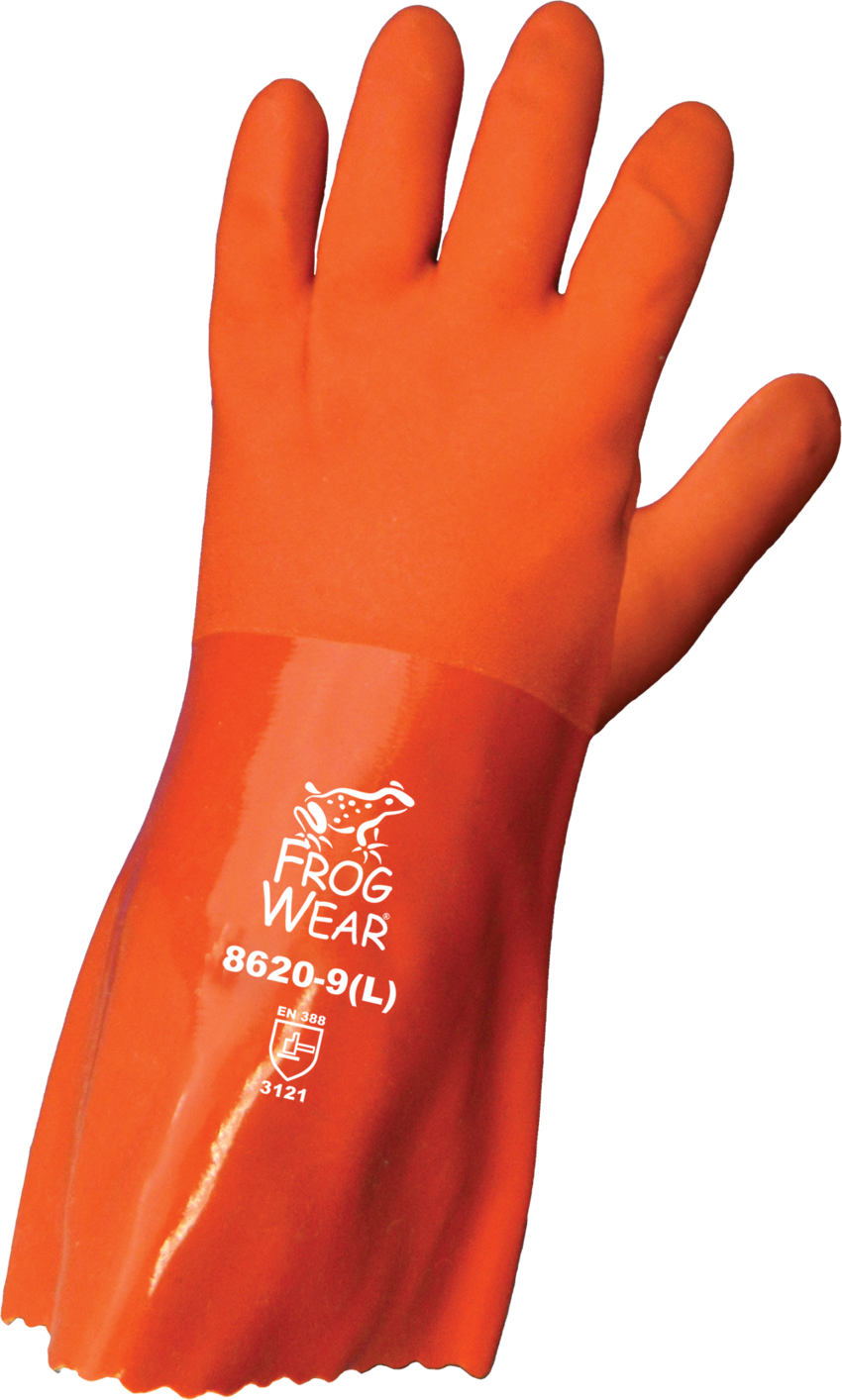 FrogWear® Double-Dipped PVC Chemical Resistant Gloves