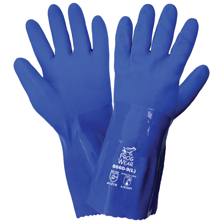 FrogWear® Triple-Coated PVC Chemical Handling Gloves