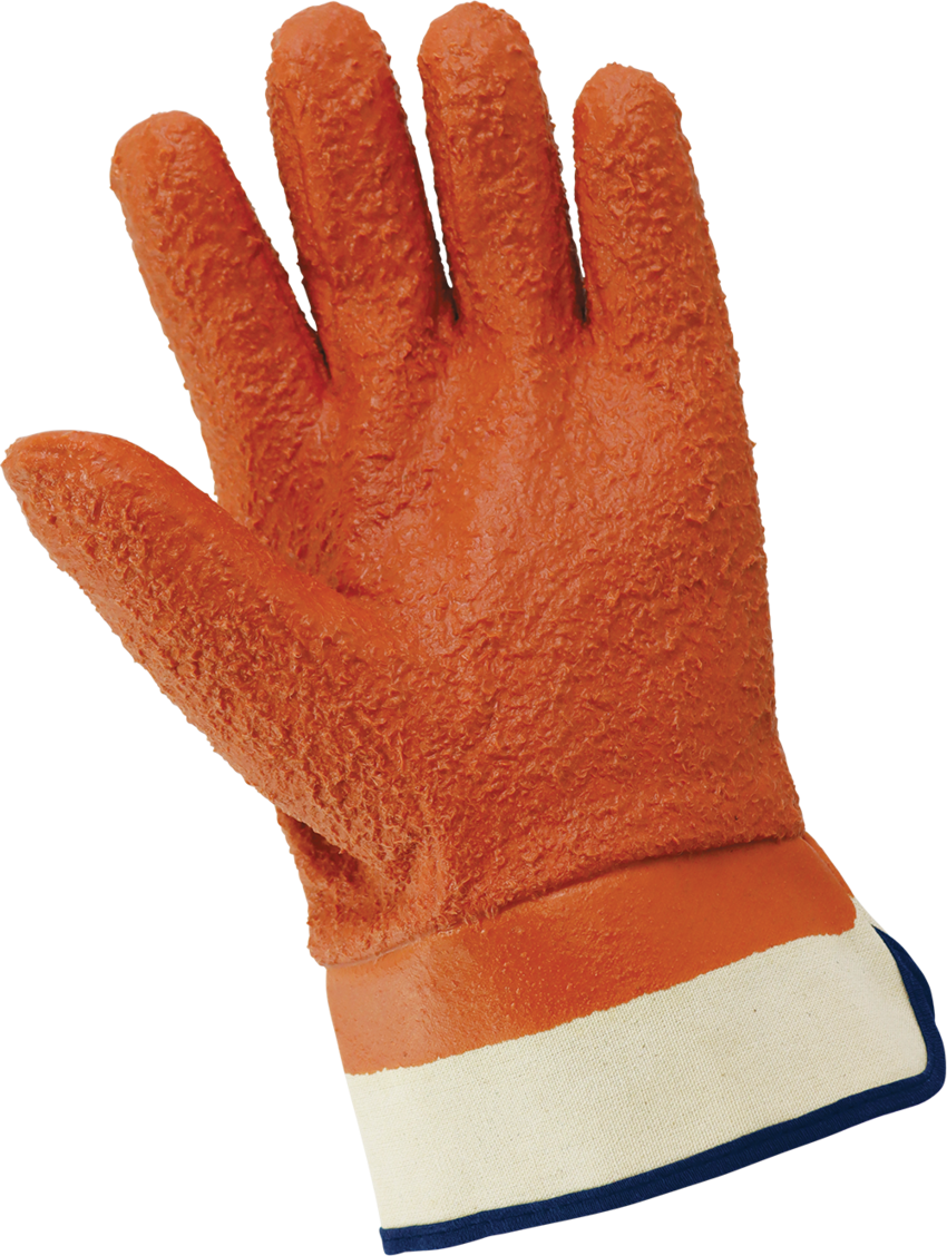 FrogWear® Cold Protection Heavy-Duty Rough Finish PVC Cut, Abrasion, and Puncture Resistant Gloves