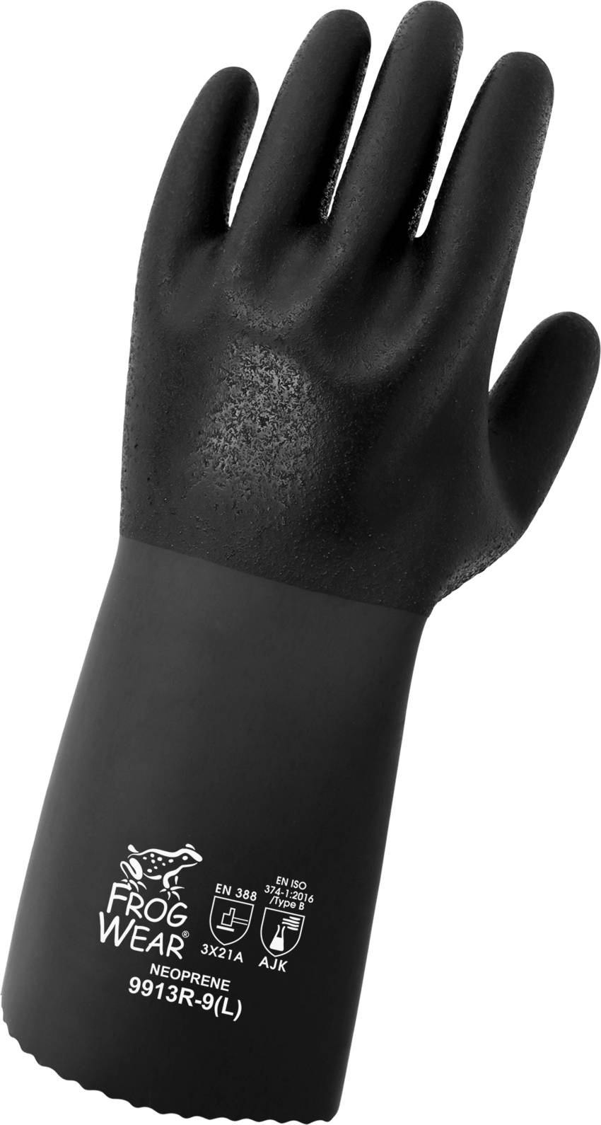 FrogWear® Premium Rough Finish 13-Inch Neoprene Chemical Handling Gloves