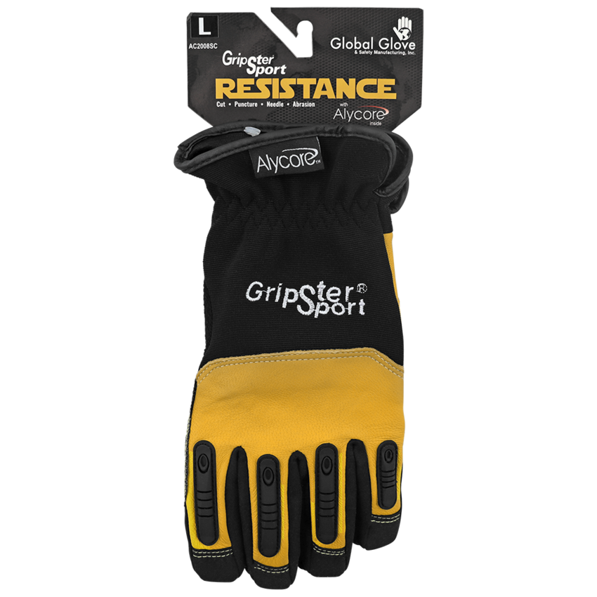 Gripster® Sport Premium Grain Goatskin Cut and Hypodermic Needle Resistant Gloves