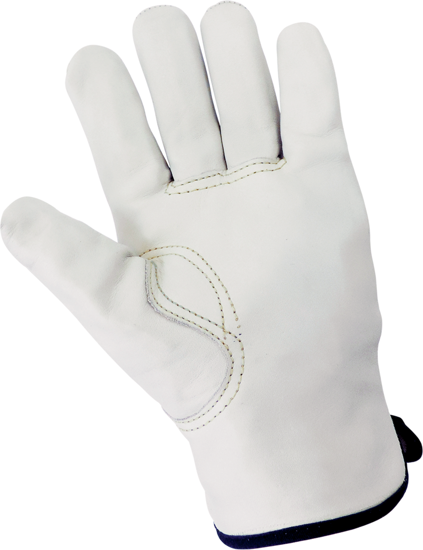 Cut and Hypodermic Needle Resistant Leather Gloves Sewn with Aramid Fiber