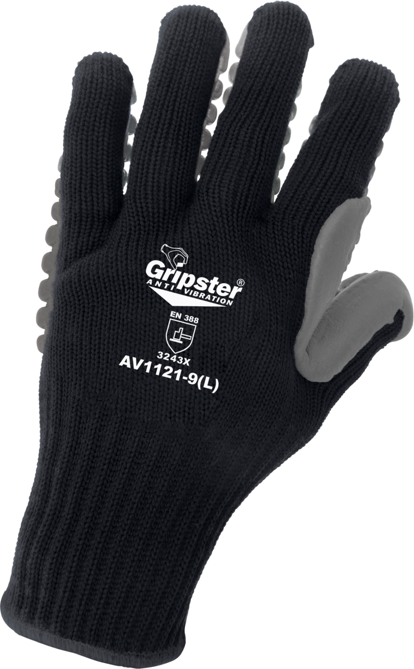 Gripster® Anti-Vibration Ergonomic Pre-Cured Constructed Gloves with a Patented Anti-Vibration Palm - LIMITED STOCK