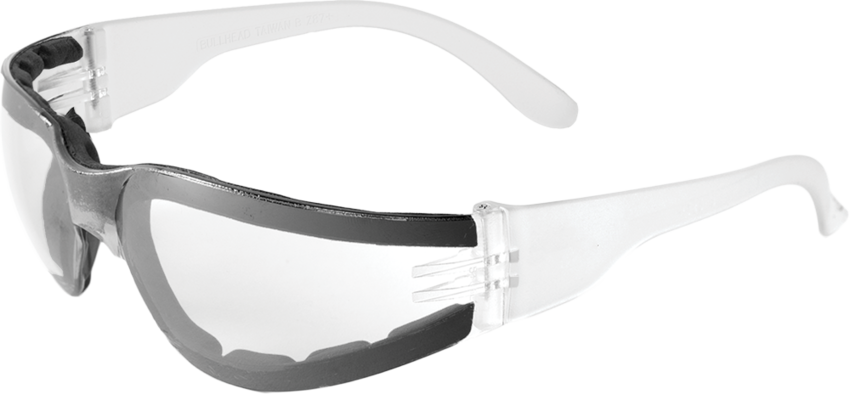 Torrent™ Foam-Lined Clear Anti-Fog Lens, Frosted Clear Frame Safety Glasses