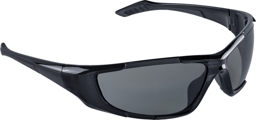 Javelin™ Dark Smoke Anti-Fog Lens, Crystal Black Frame Safety Glasses