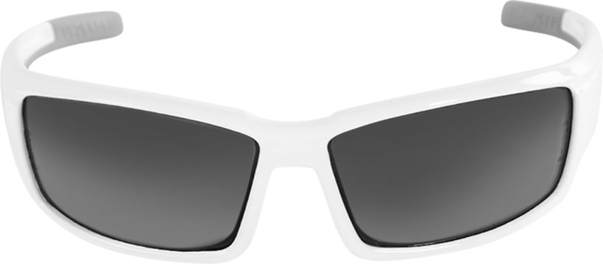 Maki® Smoke Anti-Fog Lens, Shiny White Frame Safety Glasses