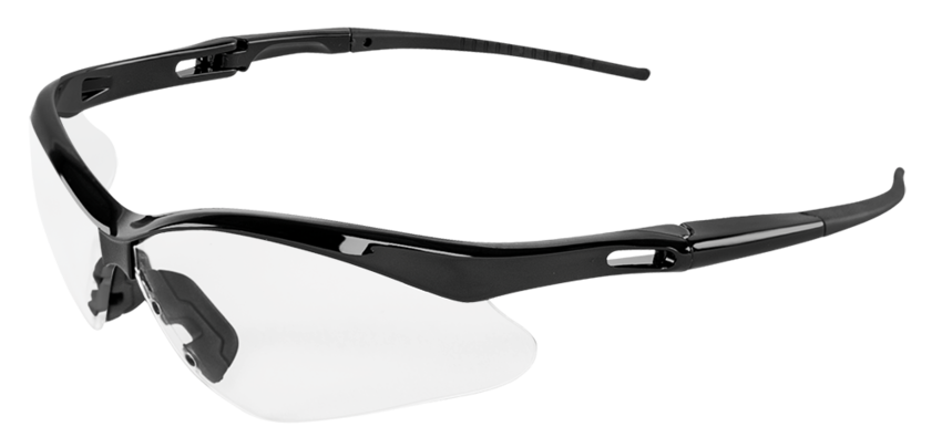 Spearfish® Clear Lens, Shiny Black Frame Safety Glasses
