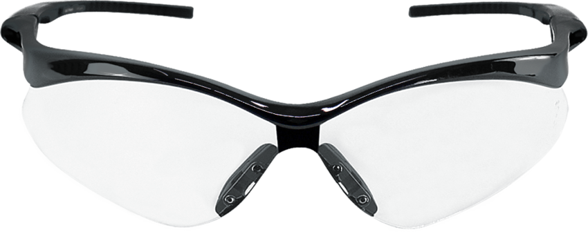 Spearfish® Clear Lens, Shiny Black Frame Safety Glasses