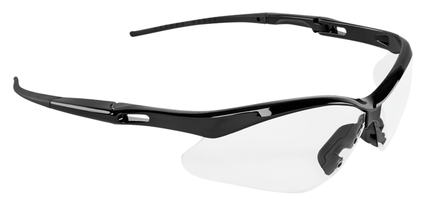 Spearfish® Clear Lens, Shiny Black Frame Safety Glasses