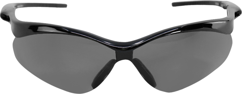 Spearfish® Smoke Lens, Shiny Black Frame Safety Glasses