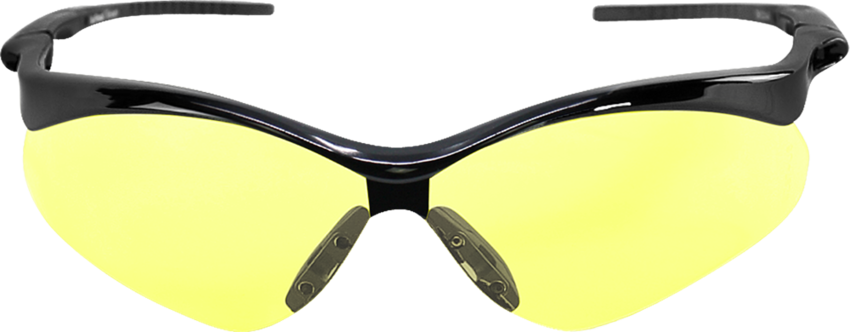 Spearfish® Yellow Anti-Fog Lens, Shiny Black Frame Safety Glasses